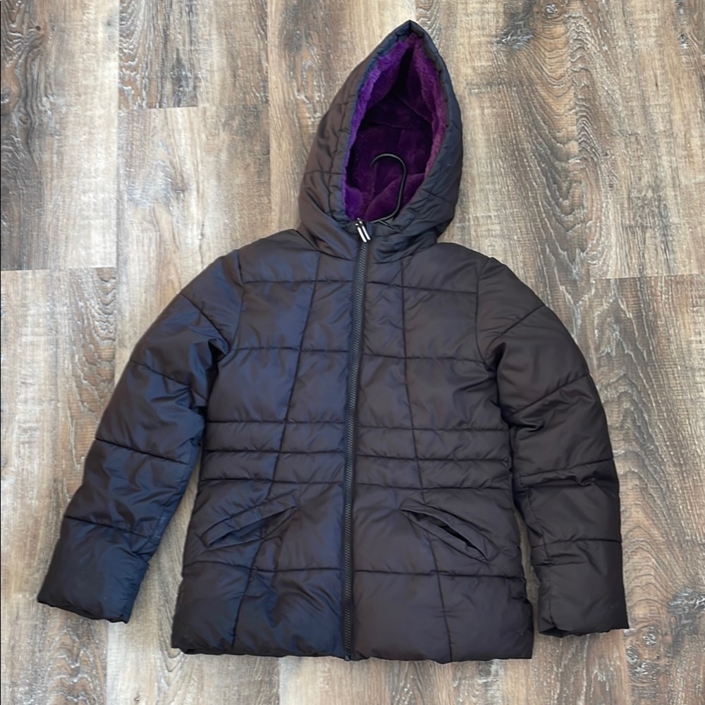 Black Hooded Puffer Jacket